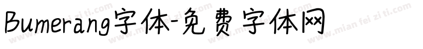 Bumerang字体字体转换