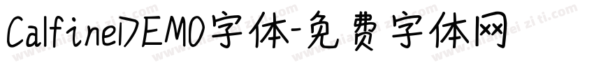 CalfineDEMO字体字体转换