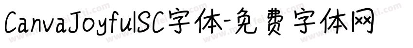 CanvaJoyfulSC字体字体转换