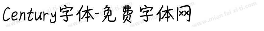 Century字体字体转换