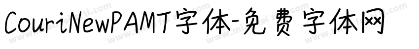 CouriNewPAMT字体字体转换