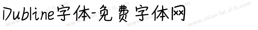 Dubline字体字体转换