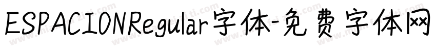 ESPACIONRegular字体字体转换