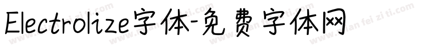 Electrolize字体字体转换