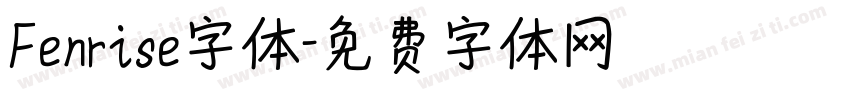 Fenrise字体字体转换