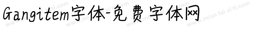 Gangitem字体字体转换