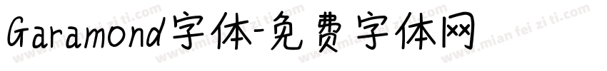 Garamond字体字体转换