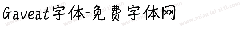 Gaveat字体字体转换