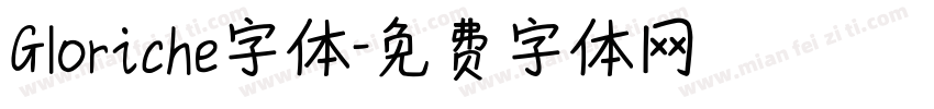 Gloriche字体字体转换