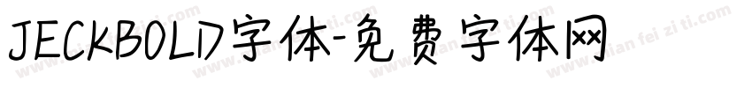 JECKBOLD字体字体转换