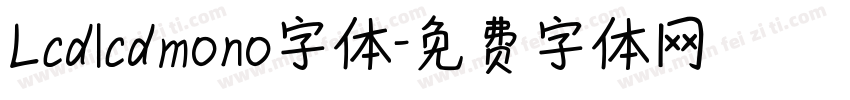 Lcdlcdmono字体字体转换