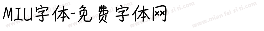 MIU字体字体转换