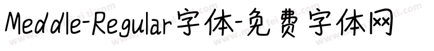 Meddle-Regular字体字体转换