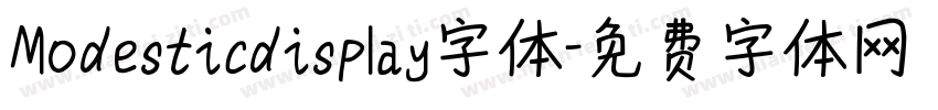 Modesticdisplay字体字体转换