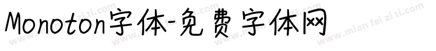 Monoton字体字体转换