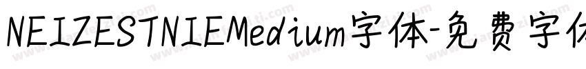 NEIZESTNIEMedium字体字体转换