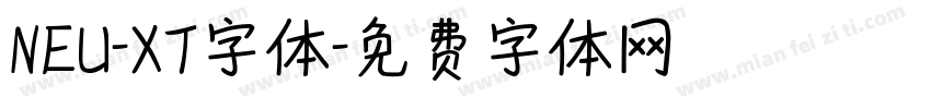 NEU-XT字体字体转换