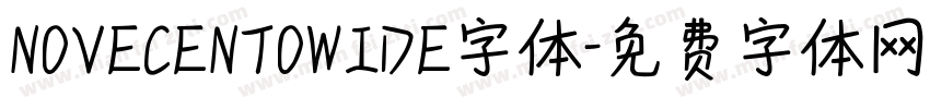 NOVECENTOWIDE字体字体转换