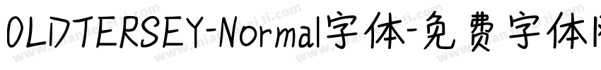 OLDTERSEY-Normal字体字体转换