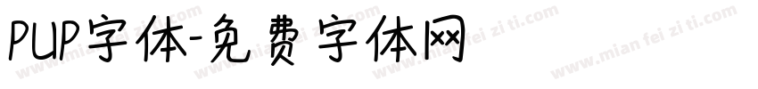 PUP字体字体转换