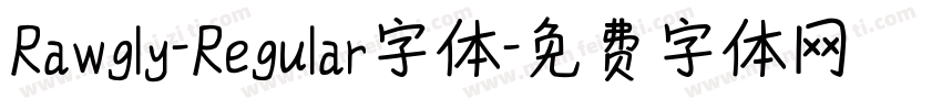 Rawgly-Regular字体字体转换