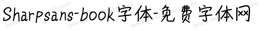 Sharpsans-book字体字体转换