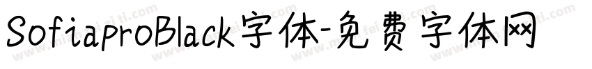 SofiaproBlack字体字体转换