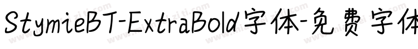 StymieBT-ExtraBold字体字体转换