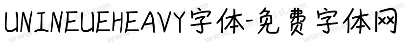 UNINEUEHEAVY字体字体转换