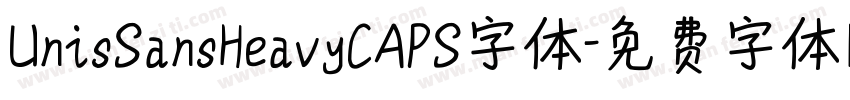 UnisSansHeavyCAPS字体字体转换