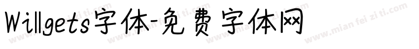 Willgets字体字体转换