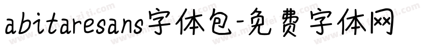 abitaresans字体包字体转换