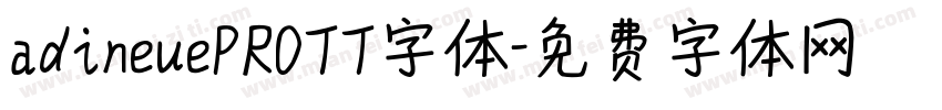 adineuePROTT字体字体转换