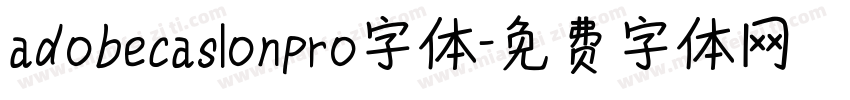 adobecaslonpro字体字体转换