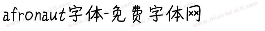 afronaut字体字体转换