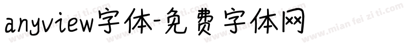 anyview字体字体转换