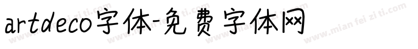 artdeco字体字体转换