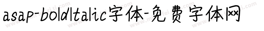 asap-boldltalic字体字体转换