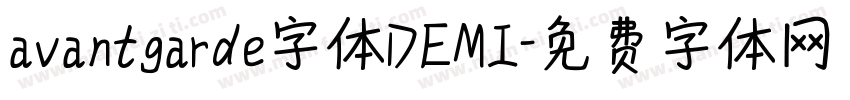 avantgarde字体DEMI字体转换