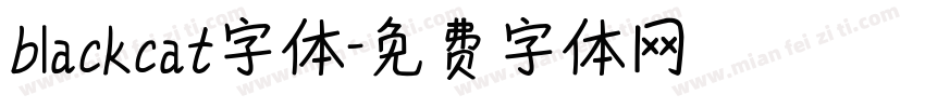 blackcat字体字体转换
