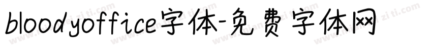 bloodyoffice字体字体转换