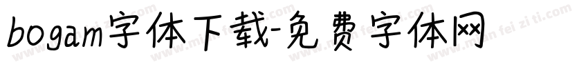 bogam字体下载字体转换
