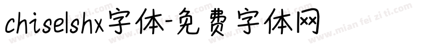 chiselshx字体字体转换