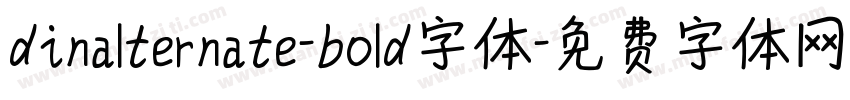 dinalternate-bold字体字体转换