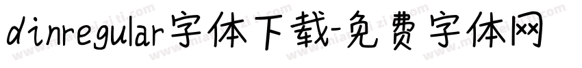 dinregular字体下载字体转换