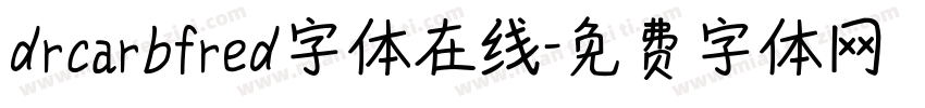 drcarbfred字体在线字体转换