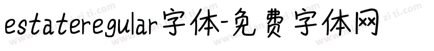 estateregular字体字体转换