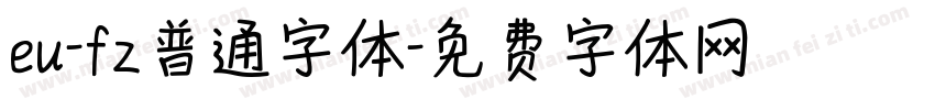 eu-fz普通字体字体转换