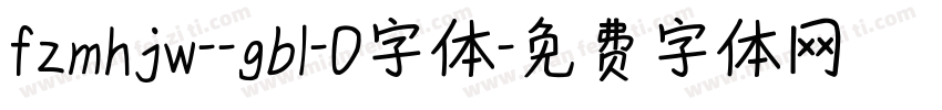 fzmhjw--gb1-0字体字体转换