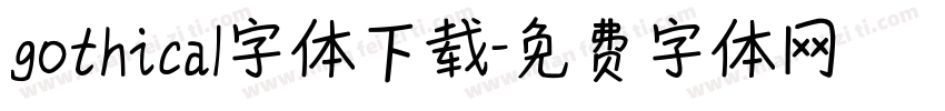 gothica1字体下载字体转换